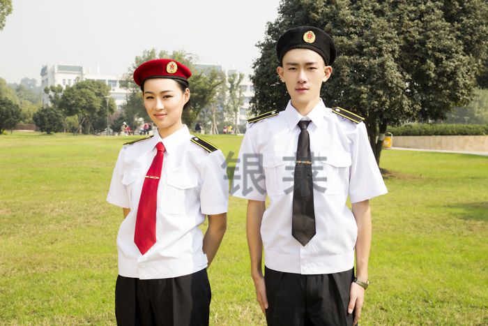 學校軍訓服短袖襯衣