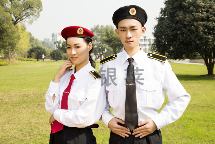 學校軍訓服長袖襯衣