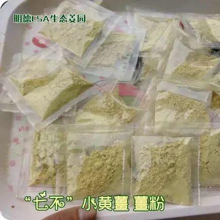 團購特級袋泡七不小黃姜薑粉60包盒裝。每包5克一級品小袋泡-七不姜 生姜養生網-明德CSA生態姜園&明安農業