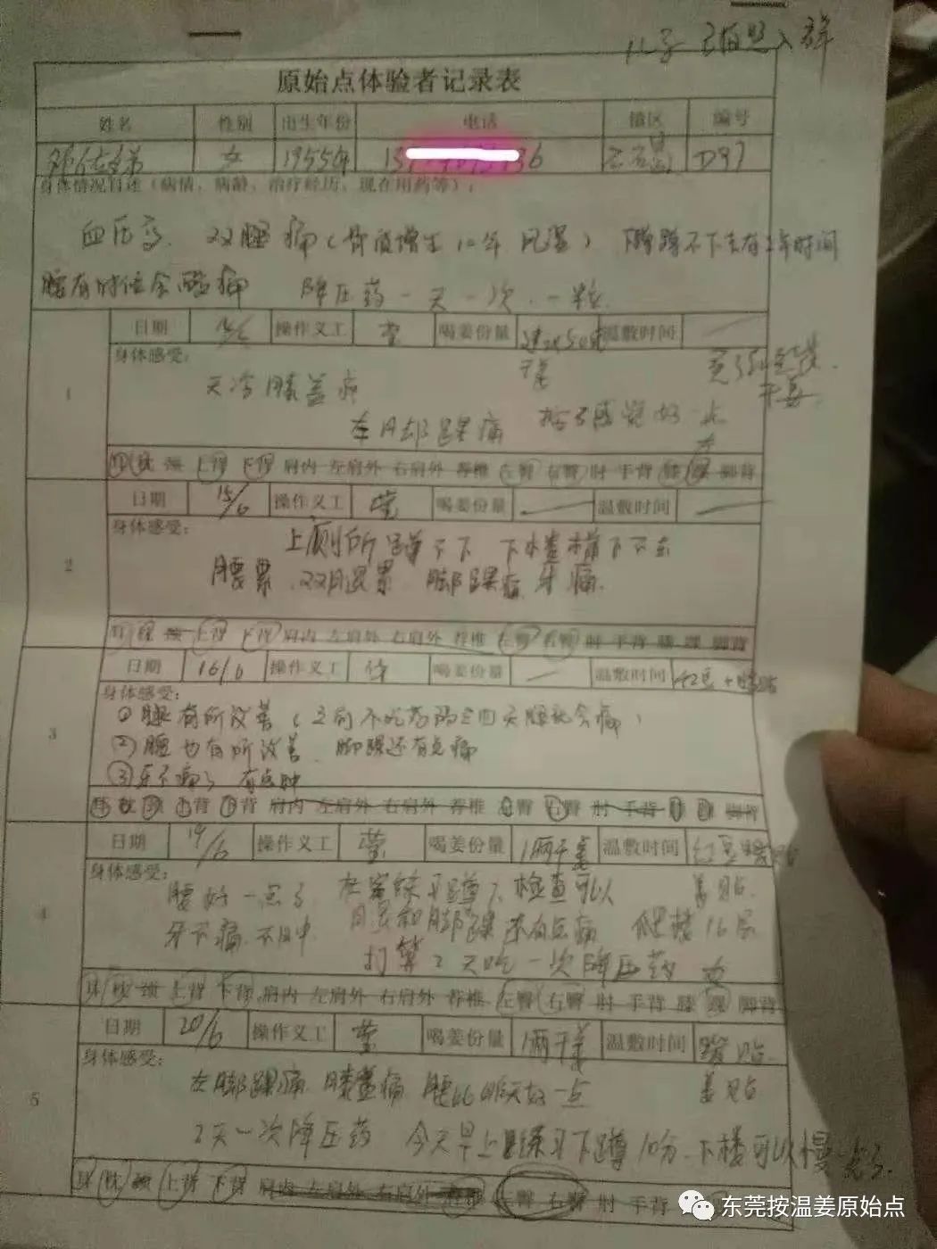 一個（10年骨質增生用原始點調理34天）阿姨的心聲