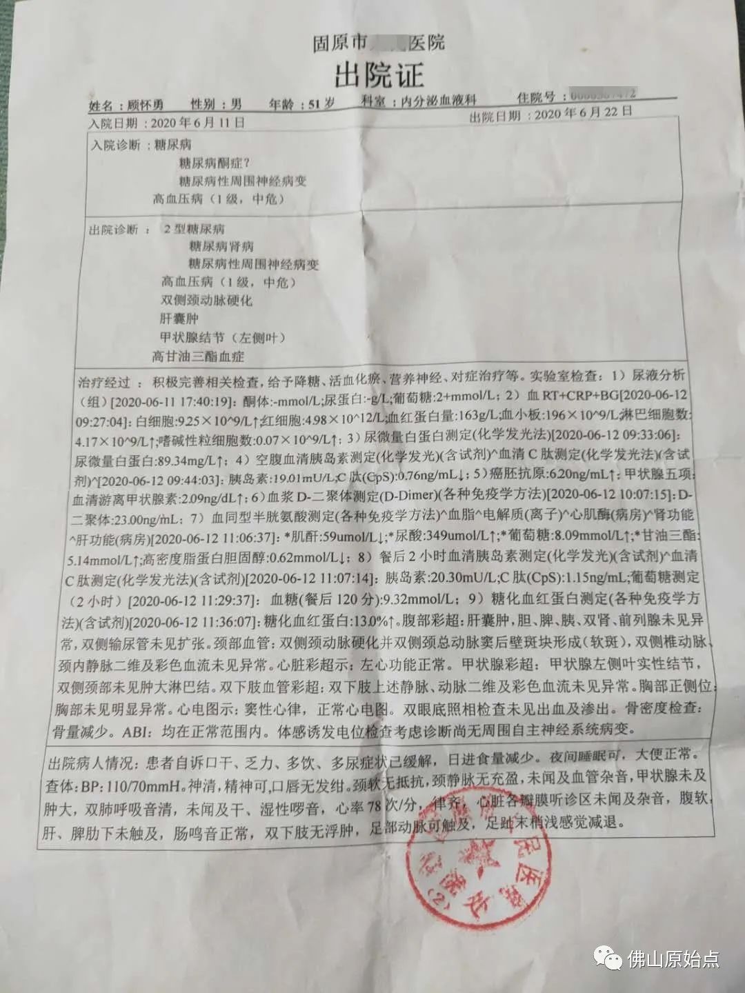 原始點調理糖尿病及尿頻案例